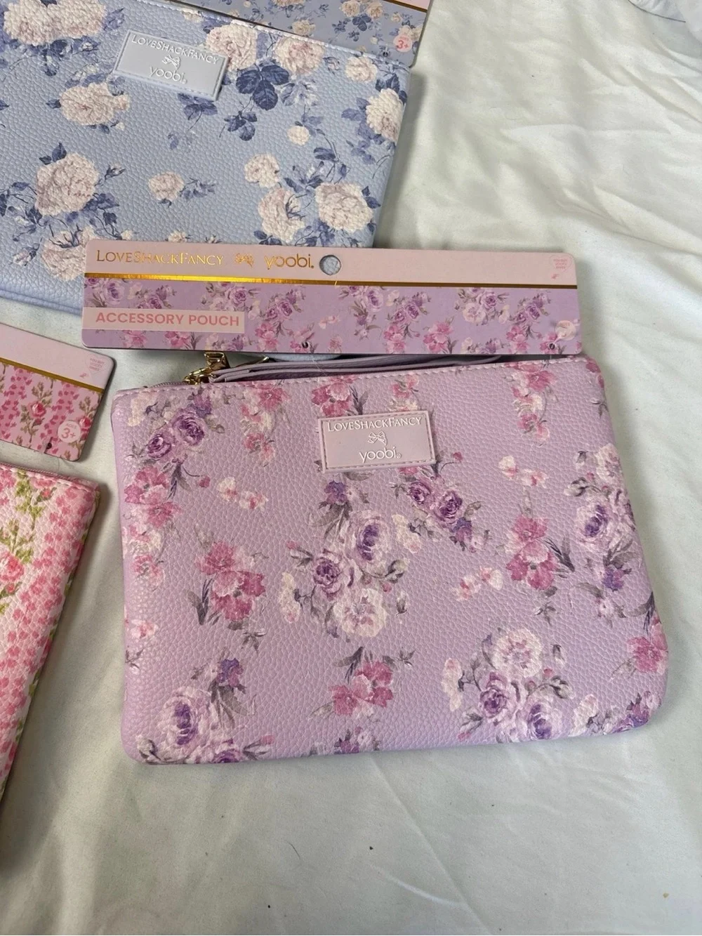 Loveshackfancy x target yoobi accessory pouch bundle